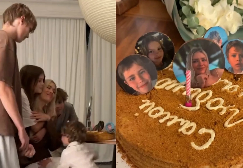 Елена Перминова повторно отметила день рождения: на этот раз с детьми от Александра Лебедева